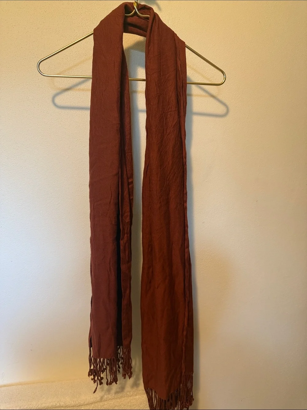 Jones New York Men's Rust Brown Scarf